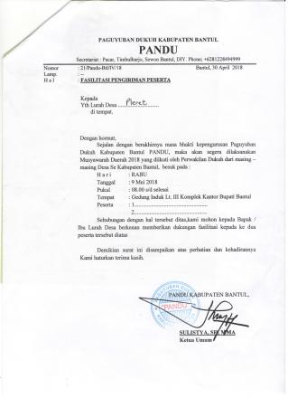 Musyawarah Daerah Paguyuban PANDU Kabupaten Bantul